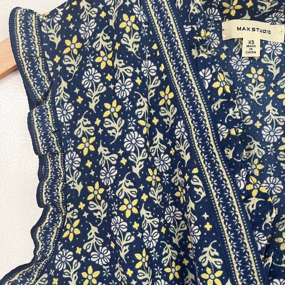 Max Studio Floral Ruffle Midi Dress - Picture 6 of 6